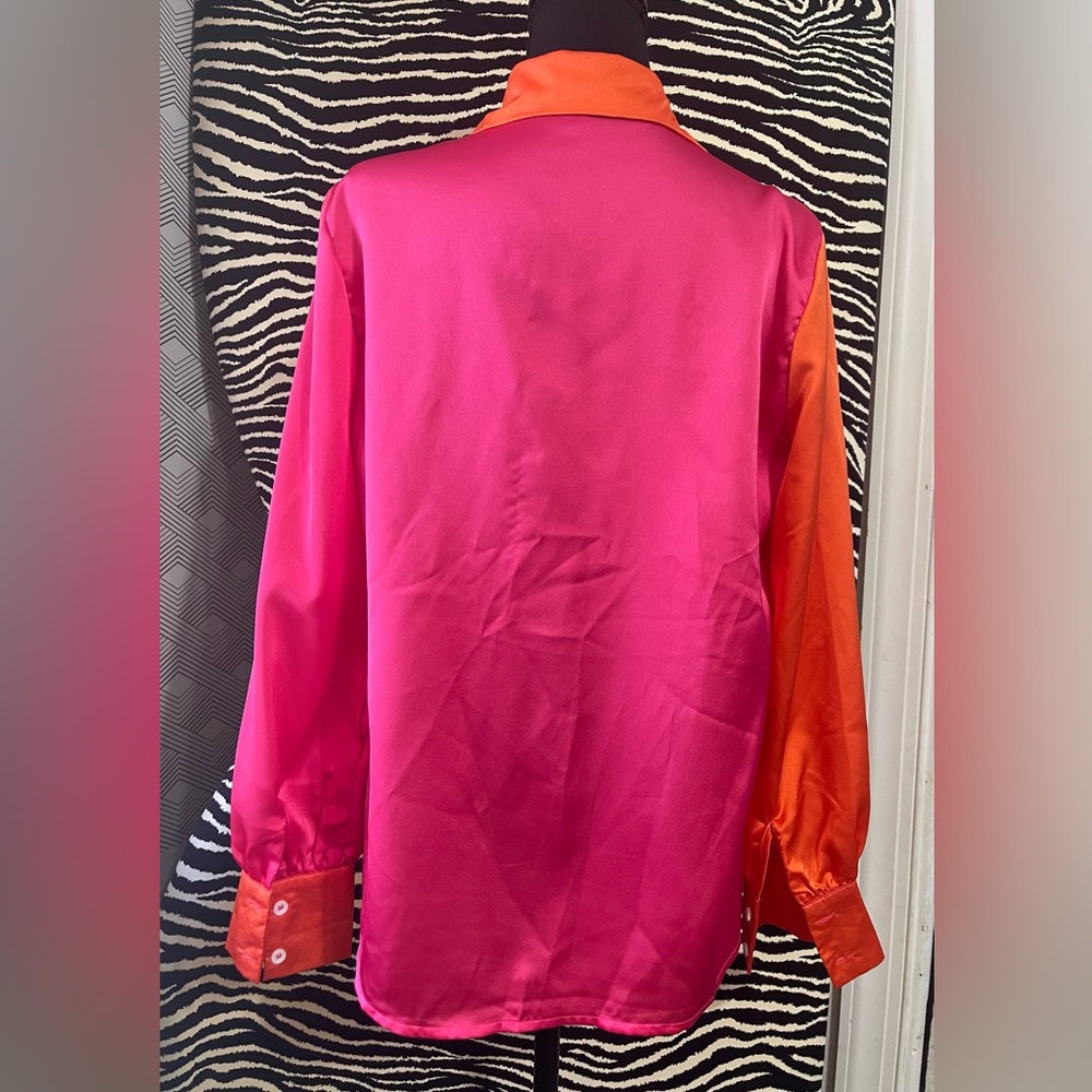 Color-block Blouse Top - Picture 3 of 5